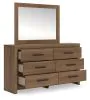 Ashley Furniture PCB1116B1 Ashley Furniture PCB1116B1 Broachmyn - Dresser And Mirror - Auburn