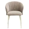 ACME DN07076 Ogin - Arm Chair (Set of 2) - Dark Beige & Natual