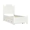 Samuel Lawrence Furniture S920-YBR-K10 Savannah - Twin Poster Bed with Trundle - White Finish - White