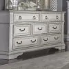 Liberty Furniture 520-BR31 Abbey Park - 7 Drawer Dresser - Antique White