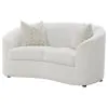 CoasterEssence 509172 Rainn - Boucle Upholstered Sloped Arm Loveseat - Latte