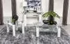 Coaster Fine Furniture 703438 Dyer - 1-Shelf Rectangular Glass Top Coffee Table - White