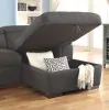 Furniture of America CM6514BK-SECT Patty - Sectional - Graphite