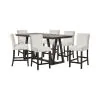New Classic 45-4125-DW6C New Classic 45-4125-DW6C High Line - Counter Table & 6 Chairs - White