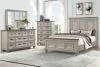 New Classic 00-2114-34C New Classic 00-2114-34C Mariana - 5/0 Queen 4 Piece Bedroom Set (Bed & Dresser & Mirror & Chest) - Gray
