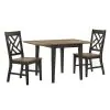 Intercon HP-TA-3650D-BBP-C Harper - Drop Leaf Table - Brushed Brown / Pecan