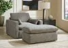 Benchcraft® 11702/23/14 Benchcraft® 11702/23/14 Dramatic - 2 Pc. - Chair And A Half, Ottoman - Granite