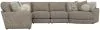 Jackson Furniture Industries 3145/63/59/31/96-28 Turner - 5 Piece Sectional With RSF Cuddler - Mushroom