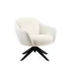 New Classic SAF60-AC-IVY Fleming - Boucle Swivel Lounge Chair - Ivory