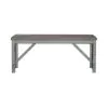 Liberty Furniture 131-B900124 Newport - Counter Height Dining Bench - Smokey Gray / Carbon Gray