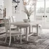 Liberty Furniture 142-DR-5TRS Backroads - 5 Piece Trestle Table Set - Weathered White & Parchment