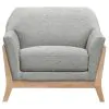 Coaster Fine Furniture 511073 Vaughn - Fabric Upholstered Flared Arm Accent Chair - Gray