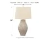 Ashley Furniture L235634 Layal - Paper Table Lamp  - Beige