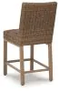 Ashley Furniture P749-130 Walton Bridge - Barstool (Set of 2) - Driftwood