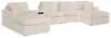 Ashley Furniture 92103S70 Ashley Furniture 92103S70 Modmax - 5 Piece Double Chaise Sectional With Audio Console - Oyster