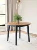 Ashley Furniture D399-15 Ashley Furniture D399-15 Gesthaven - Round Dining Room Drop Leaf Table - Natural / Blue
