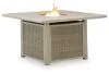 Ashley Furniture PCP690-772 Cliff Trails - Square Fire Pit Table - Beige
