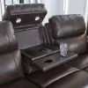 Ashley Furniture PCU6450615 Crossplex - Power Reclining Sofa With Adjustable Headrest - Smoke