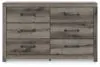 Ashley Furniture PCB2405-31 Graystorm - Six Drawer Dresser - Brown Gray