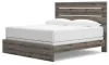Ashley Furniture PCB2405B8 Ashley Furniture PCB2405B8 Graystorm - King Panel Bed - Brown Gray