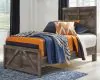 Ashley Furniture B440B16 Wynnlow - Twin Crossbuck Panel Bed - Gray