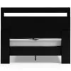 Ashley Furniture EB3392B2 Finch - Queen Panel Platform Bed - Black / Brown