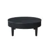 New Classic T3881-10 Tate - Round One Drawer Coffee Table - Black
