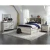 Samuel Lawrence Furniture S466-BR-K3 Riverwood - Twin Bed with Bookcase Headboard