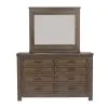 Liberty Furniture 759-BR-DM Thornwood Hills - Dresser & Mirror - Rock Beaten Brown