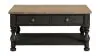 Riverside Furniture 32302 Barrington - 2 Tone Rectangular Cocktail Table - Antique Oak / Matte Black