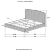CoasterEssence 300501KW Laughton - Banana Leaf California King Panel Bed - Amber