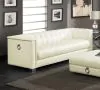 CoasterElevations 505391 Chaviano - Upholstered Track Arm Sofa - Pearl White