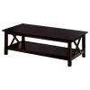 CoasterEssence 5909 Rachelle - 3 Piece Rectangular Coffee Table Set - Deep Merlot