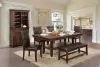 Furniture of America CM3152T Meagan - Dining Table - Brown Cherry / Espresso
