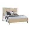 Samuel Lawrence Furniture S952-BR-K1 Kendall - Queen Upholstered Panel Bed - Light Brown