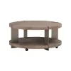 Liberty Furniture 754-OT1010 Harlow - Round Cocktail Table - Sandstone & Satin Nickel