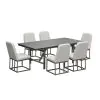 Intercon NV-CH-380C-MCA-RTA Navarro - Outdoor Dining Upholstered Side Chair - Mocha