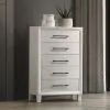 New Classic B0182W-070 New Classic B0182W-070 Ballard - 5 Drawer Chest - White