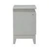 Liberty Furniture 781-BR61 Reflections - Nightstand With Lights and Charging Station - Pearl White