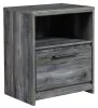 Ashley Furniture B221-91 Baystorm - One Drawer Night Stand - Gray