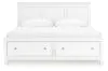 Ashley Furniture B680B22 Ashley Furniture B680B22 Fortman - King Panel Storage Bed - White