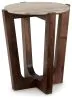 Ashley Furniture T667-6 Tanidore - Round End Table - Warm Brown