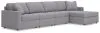Ashley Furniture 92104S27 Ashley Furniture 92104S27 Modmax - 4-Piece Sectional With Raf Corner Chaise - Granite