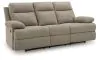 Ashley Furniture PC9140589 Side-Swipe - Reclining Sofa With Drop Down Table - Mocha