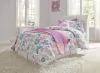 Ashley Furniture B129/63/B100-21 Anarasia - Twin Sleigh Headboard with Bolt on Bed Frame - White