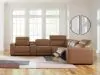 Ashley Furniture PCU10700S14 Ashley Furniture PCU10700S14 Magic Man - 6-Piece Power Reclining Sectional With Console And Armless Chair With Manual Headrest - Caramel