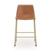Ashley Furniture PCD373-224 Ashley Furniture PCD373-224 Ciabori - Upholstered Barstool (Set of 2) - Brown / Gold