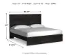 Ashley Furniture B2589B4 Ashley Furniture B2589B4 Belachime - King Panel Bed - Black