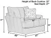 Jackson Furniture Industries 248201-1273/56-3073/56 Prato - Leather Chair - Putty