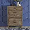 Liberty Furniture 384-BR-KPBDMCN Liberty Furniture 384-BR-KPBDMCN Ridgecrest - 5 Piece Bedroom Set (King Panel Bed, Dresser & Mirror, Chest, Nightstand) - Cobblestone